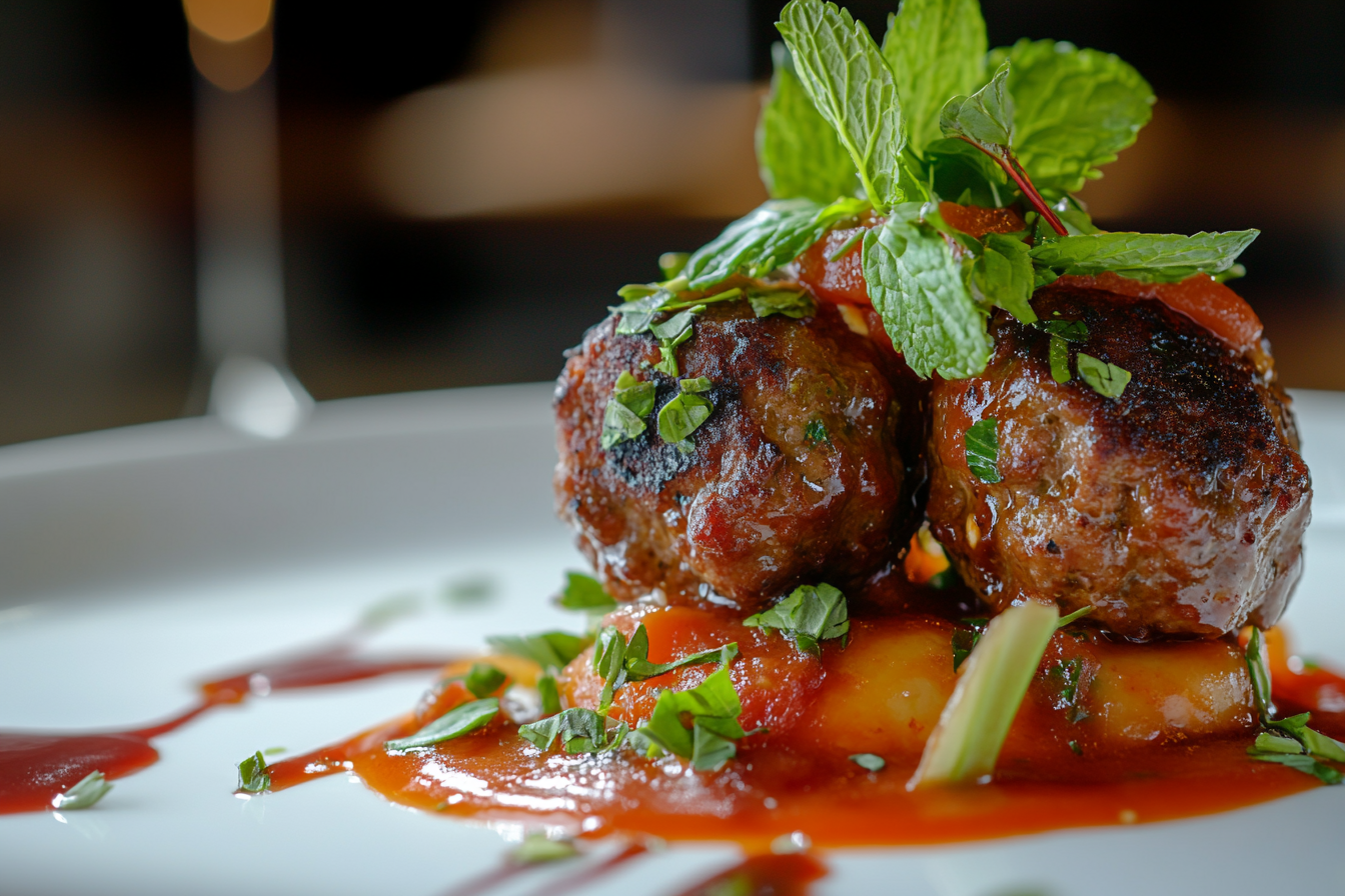 Almôndegas de Cordeiro com Hortelã