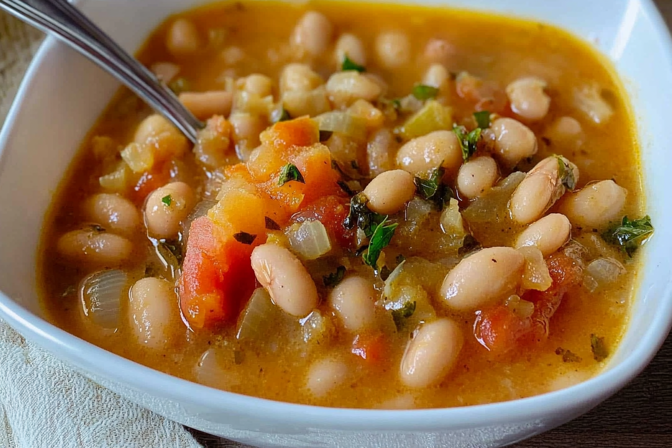 Alubias blancas con longaniza