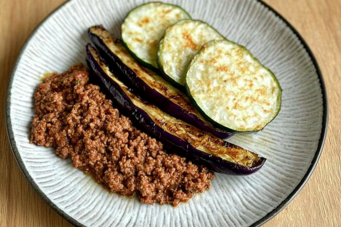 Berenjenas a la plancha rellenas