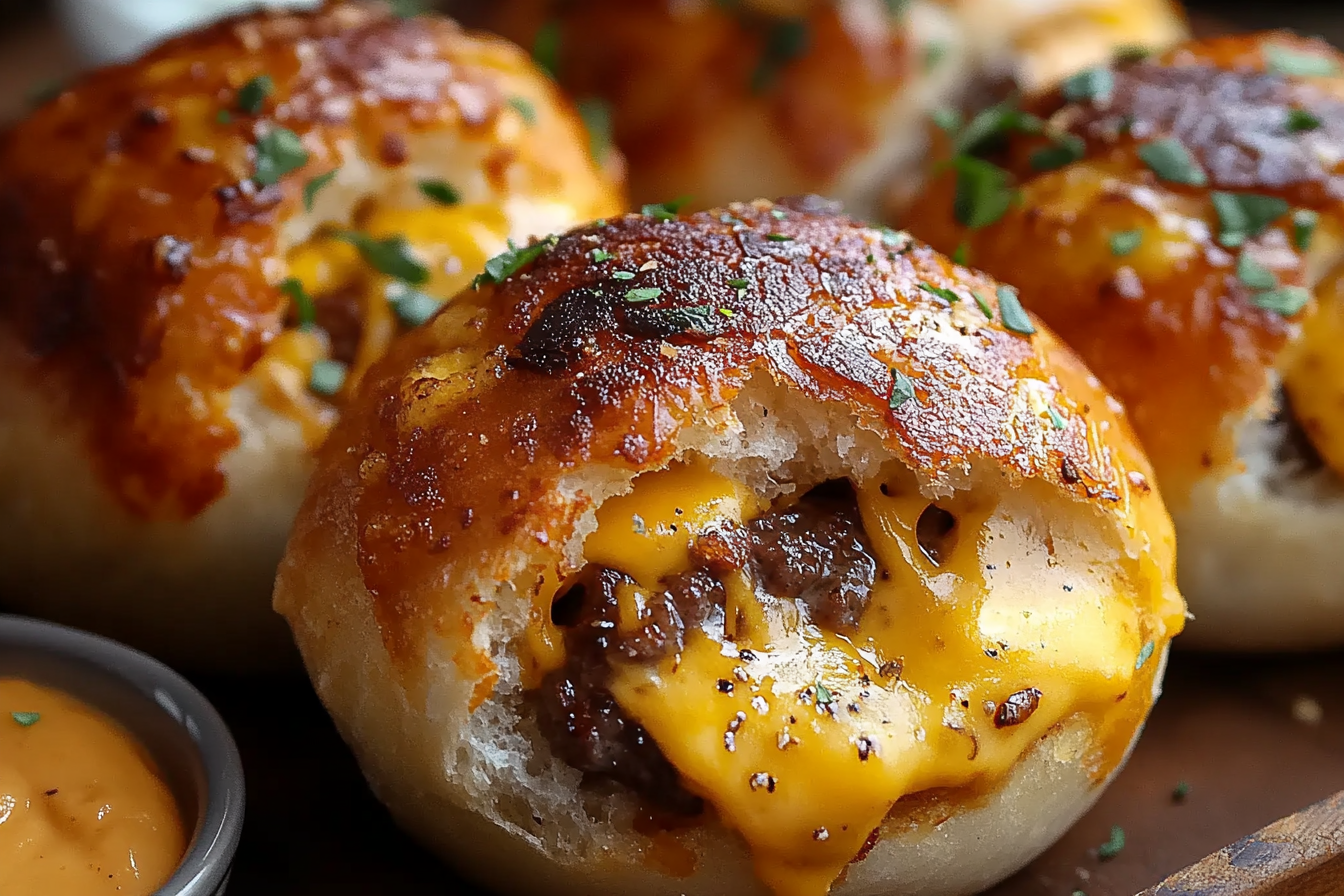 Bombas de Cheeseburger com Bacon