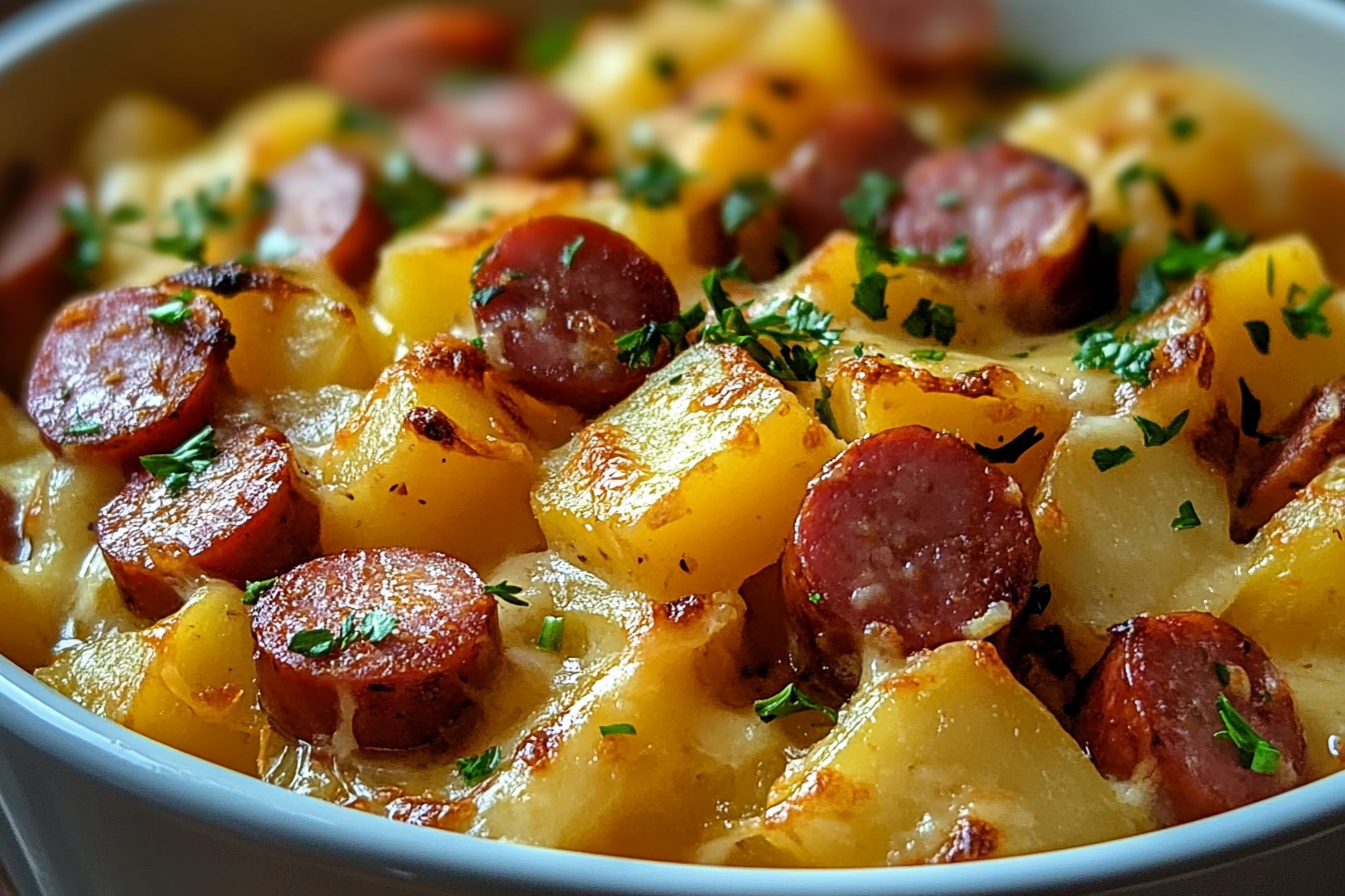 Caçarola de Batata com Kielbasa