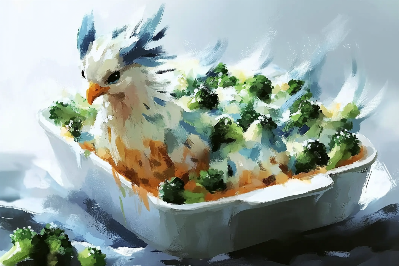 Caçarola de Brócolis com Frango
