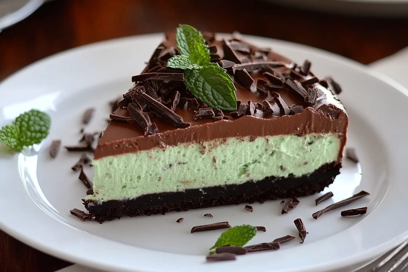 Cheesecake de Chocolate com Menta