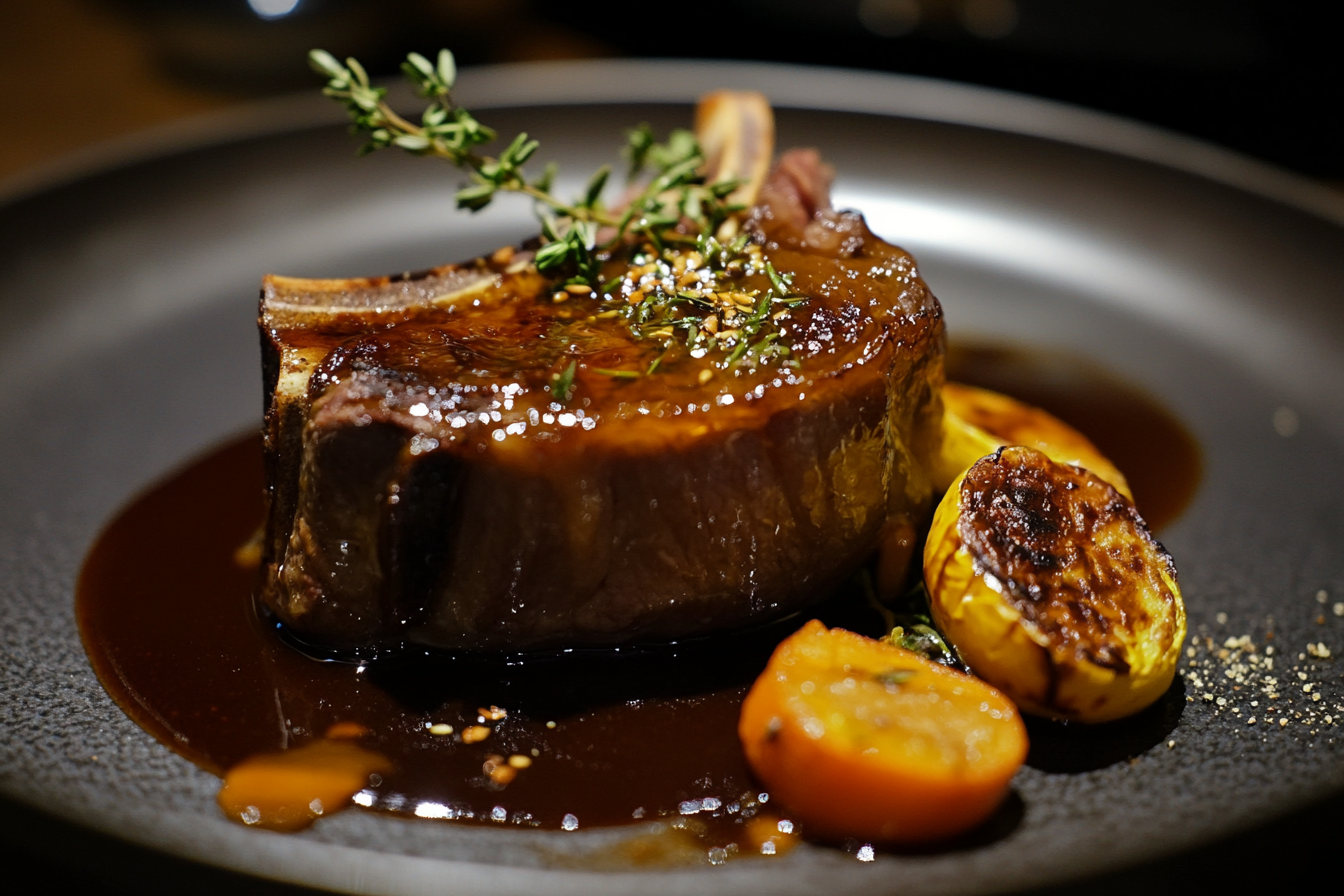 Costeletas de cordeiro ao mel