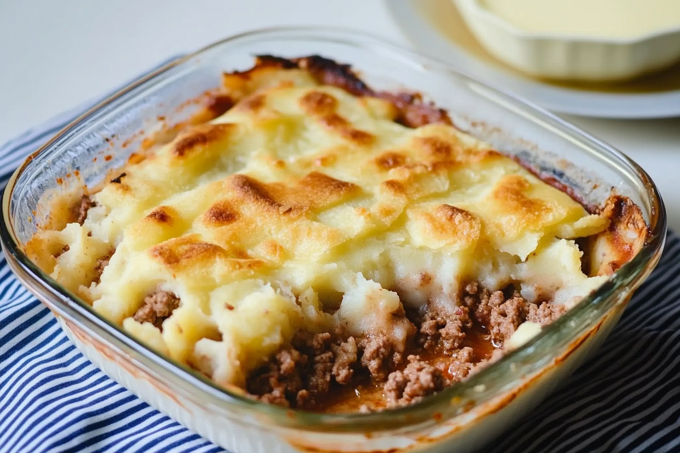 Empadão de Carne com Purê