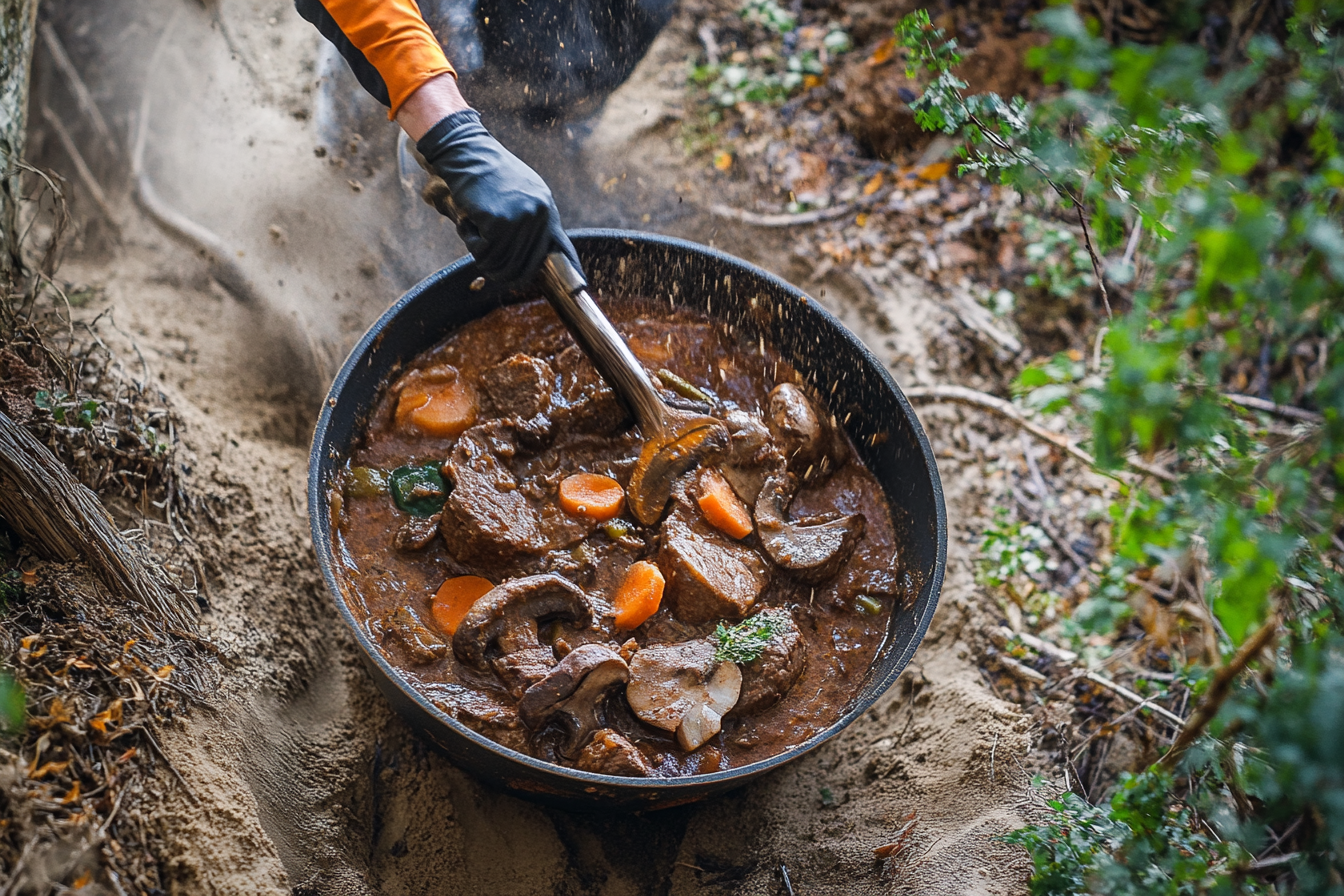 Ensopado de Carne com Cogumelos