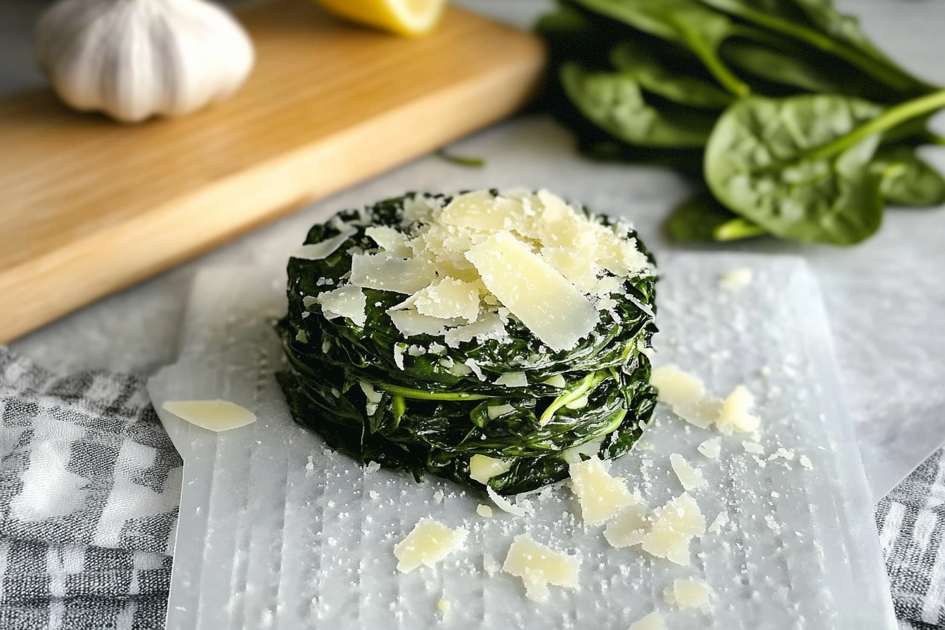 Espinacas ao Parmesão