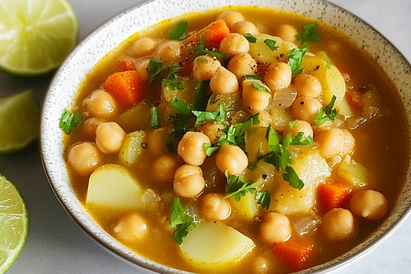Garbanzos com Batatas e Verduras