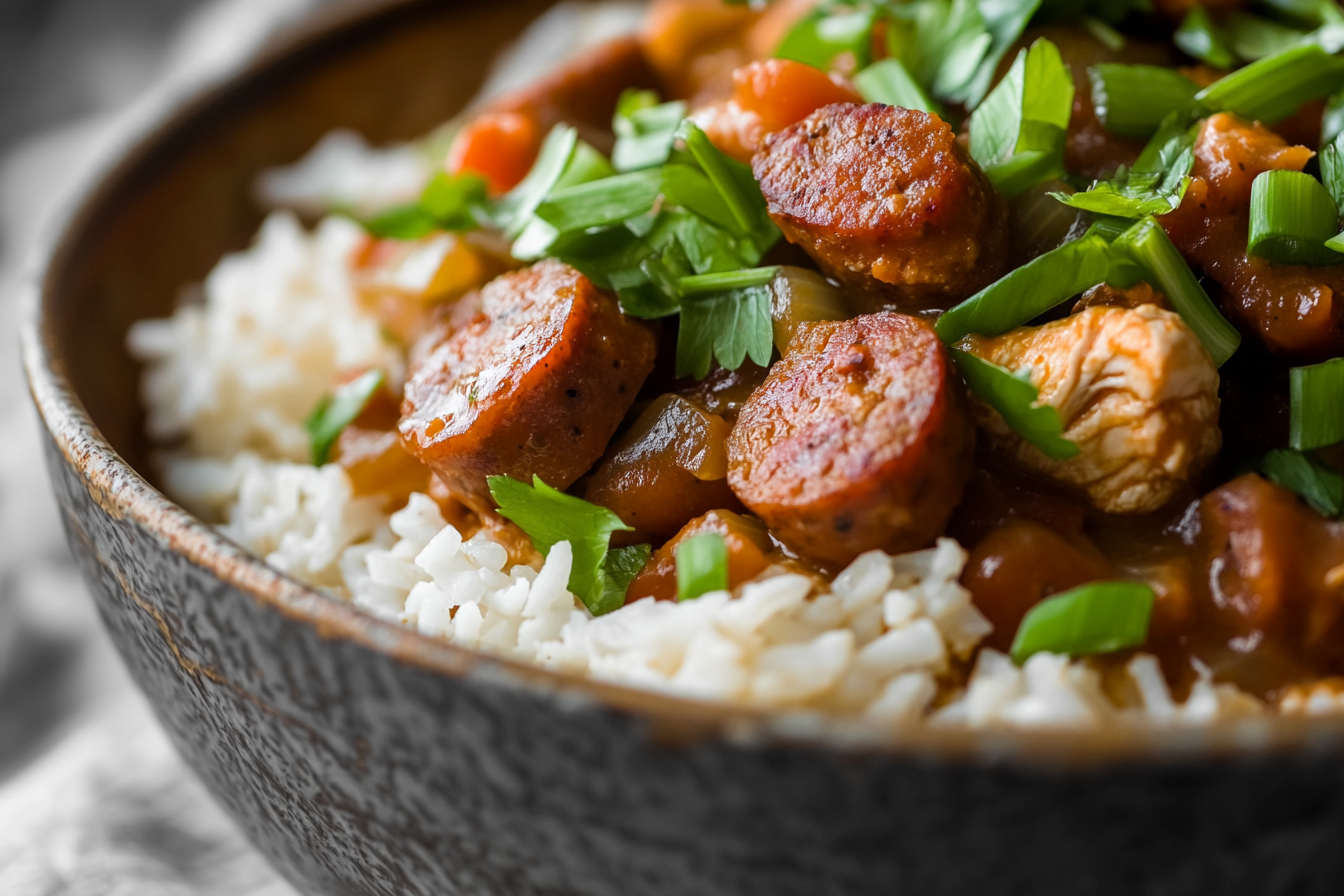 Gumbo de Frango e Linguiça