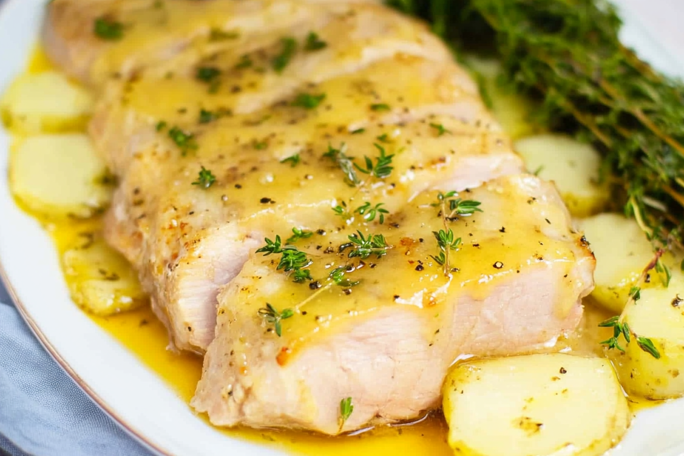 Lombo de Porco Assado com Mostarda