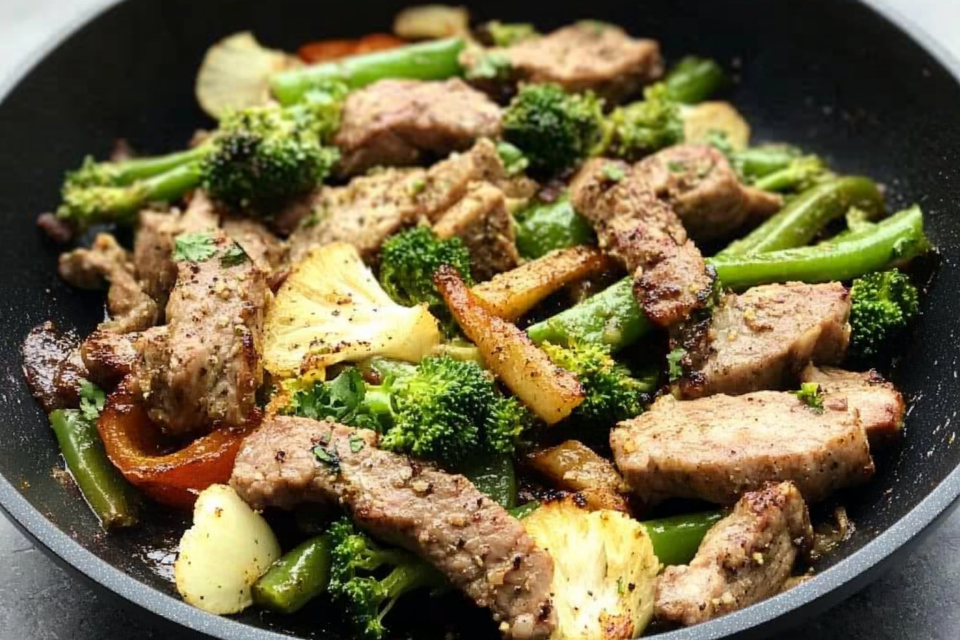 Lomo Salteado com Verduras