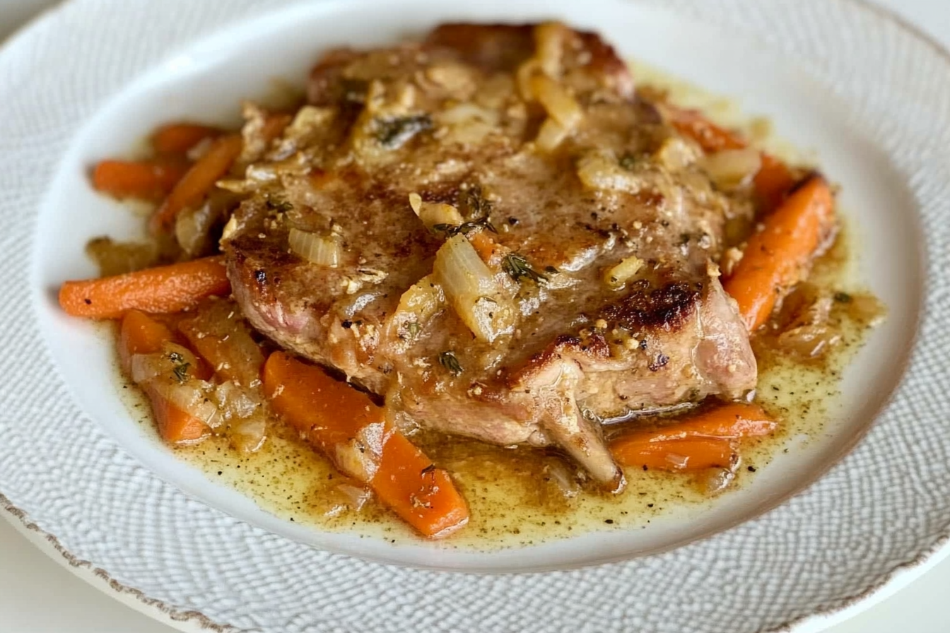 Lomo de cerdo con zanahoria