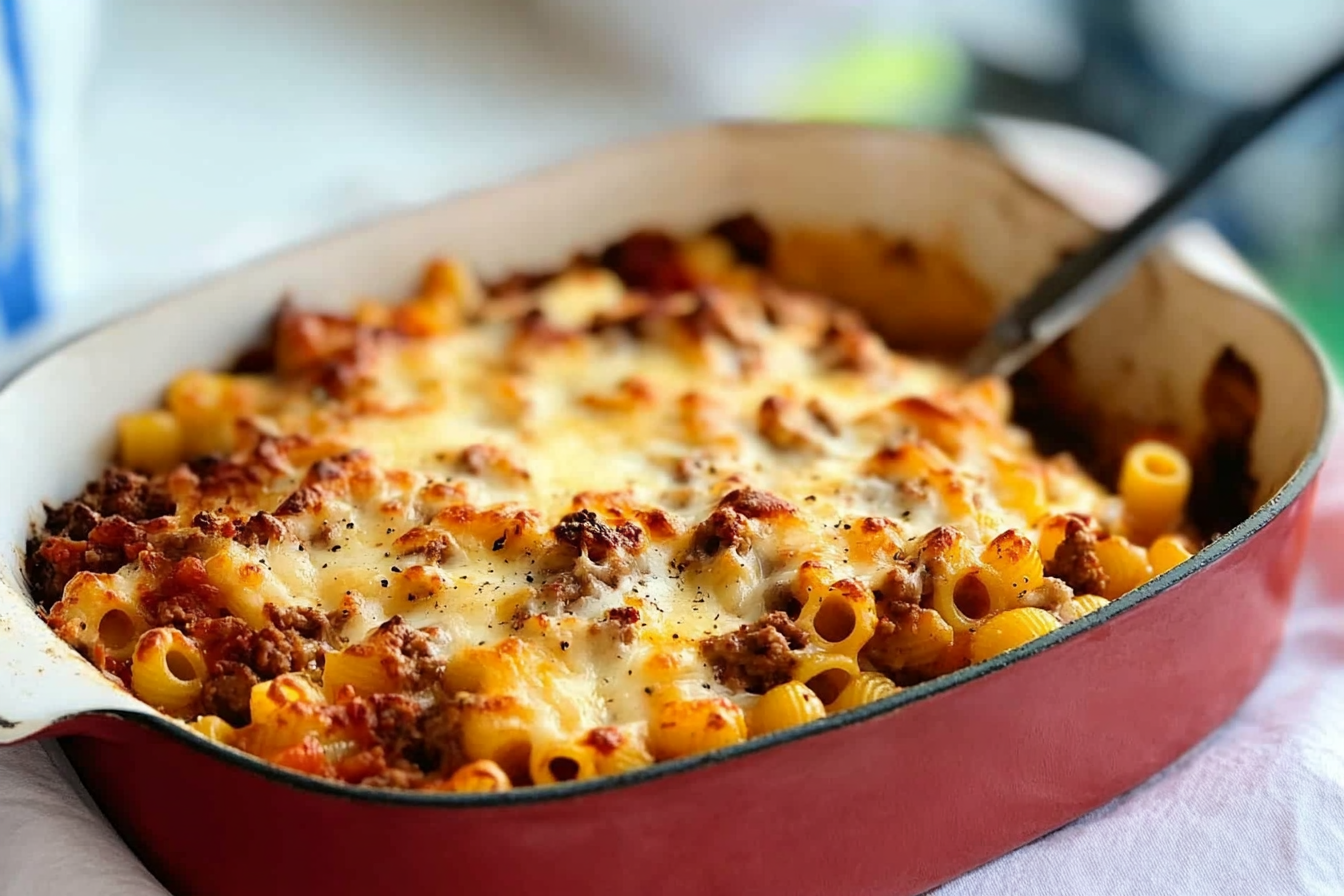 Macarrão Gratinado com Carne