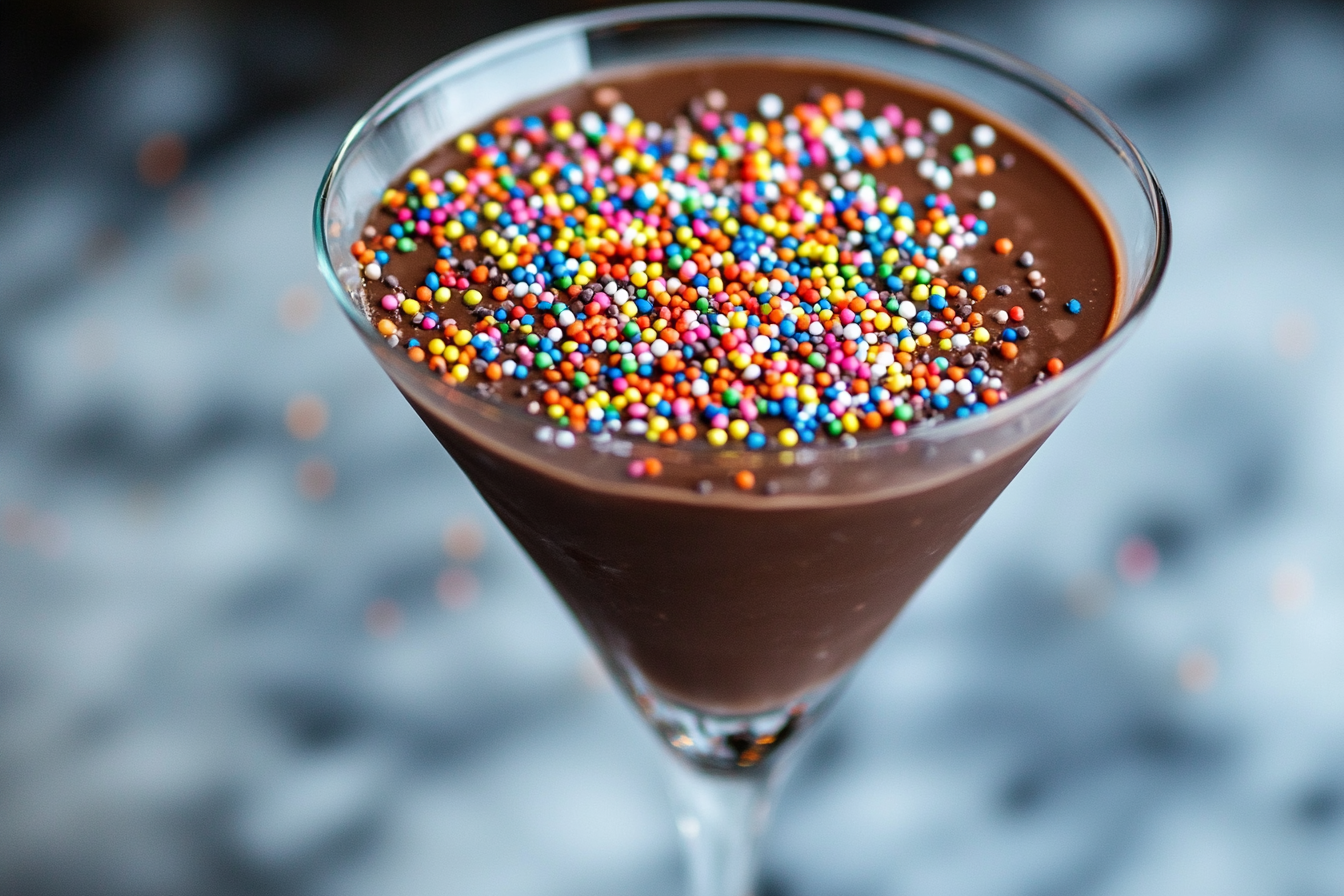 Martini de Chocolate com Granulado