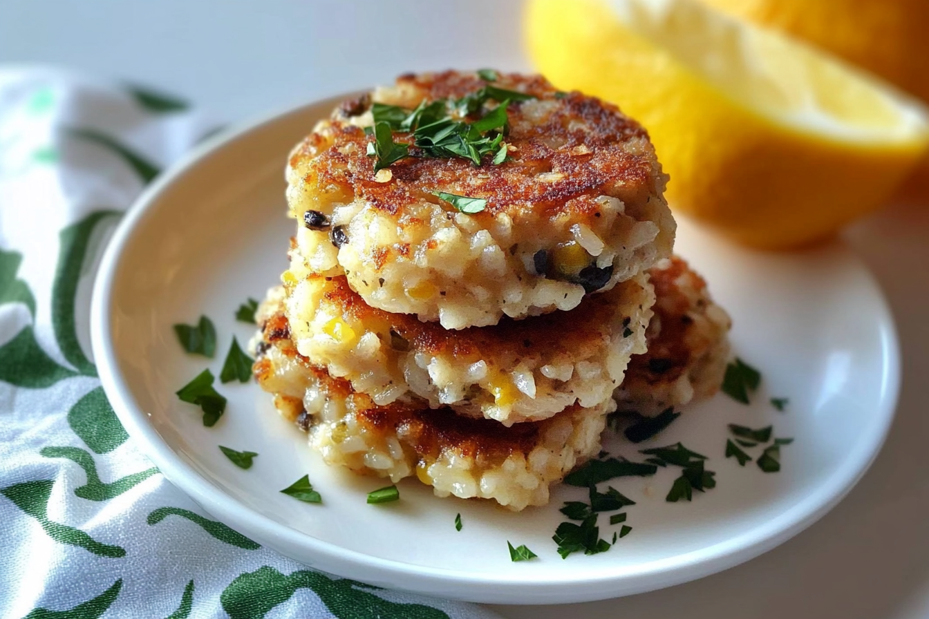 Mini pastelitos de arroz y pollo