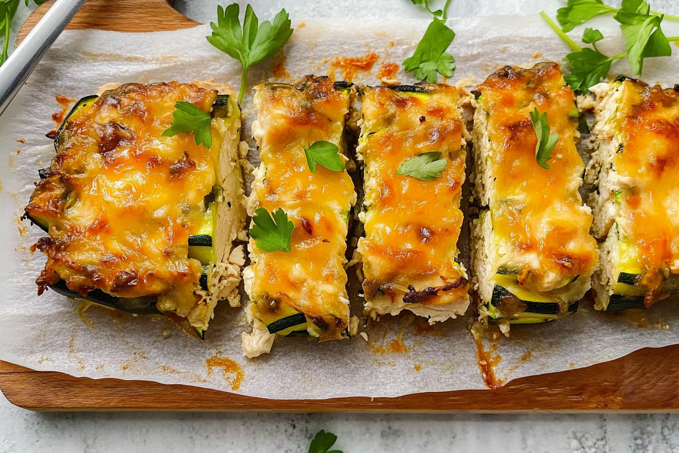 Pastel de pollo y calabacín
