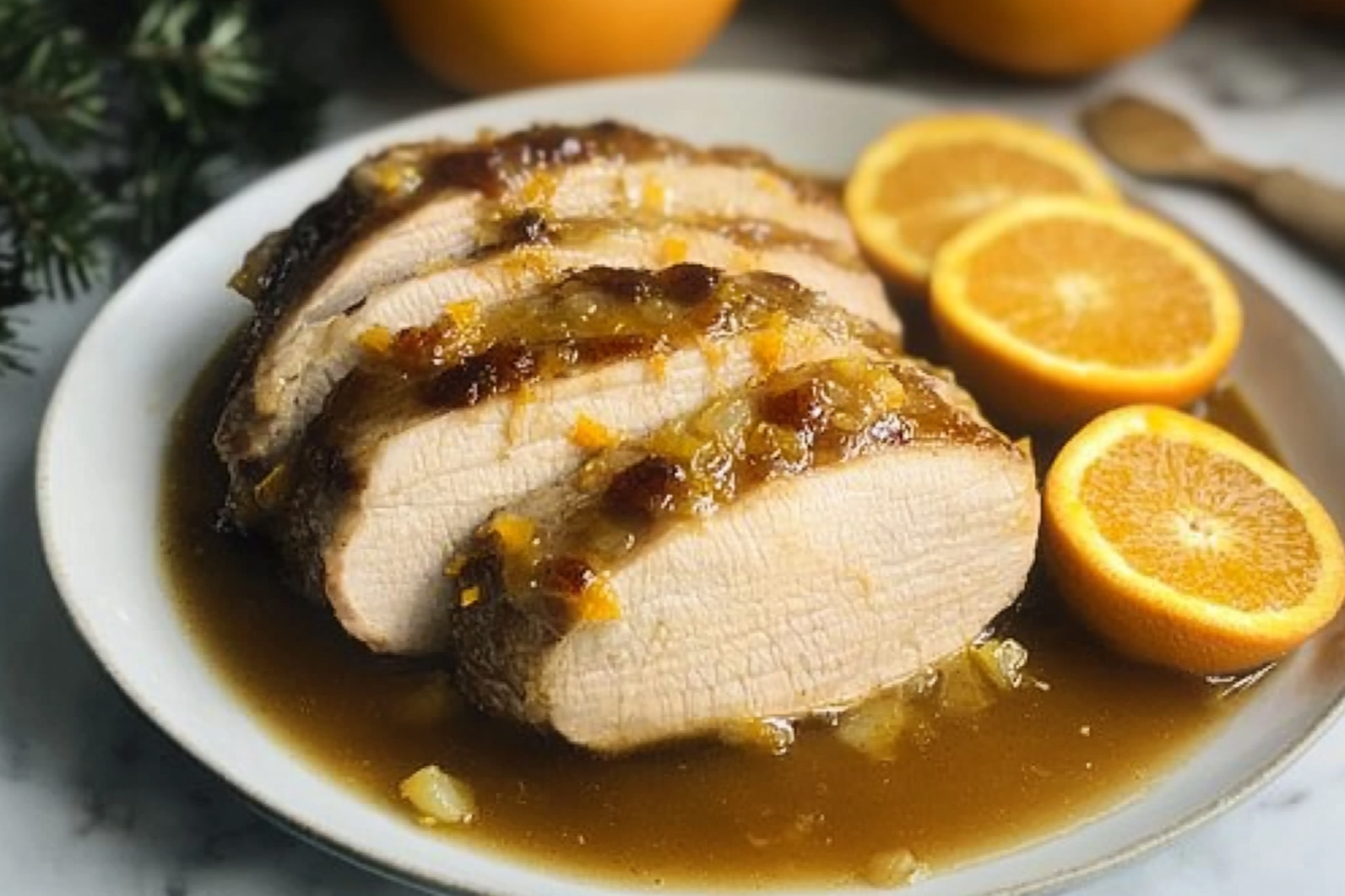 Porco ao molho de laranja