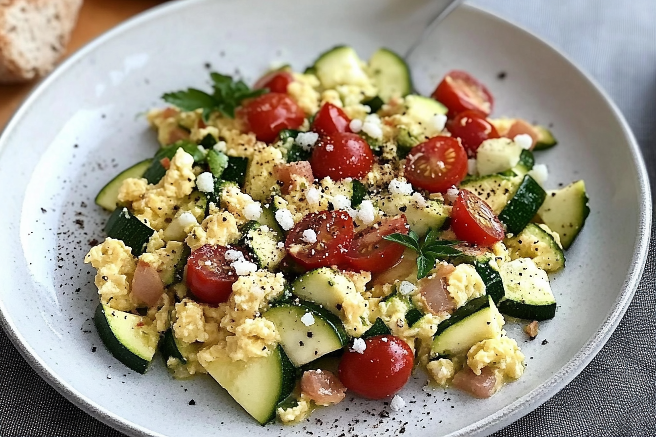 Refogado de abobrinha e tomate