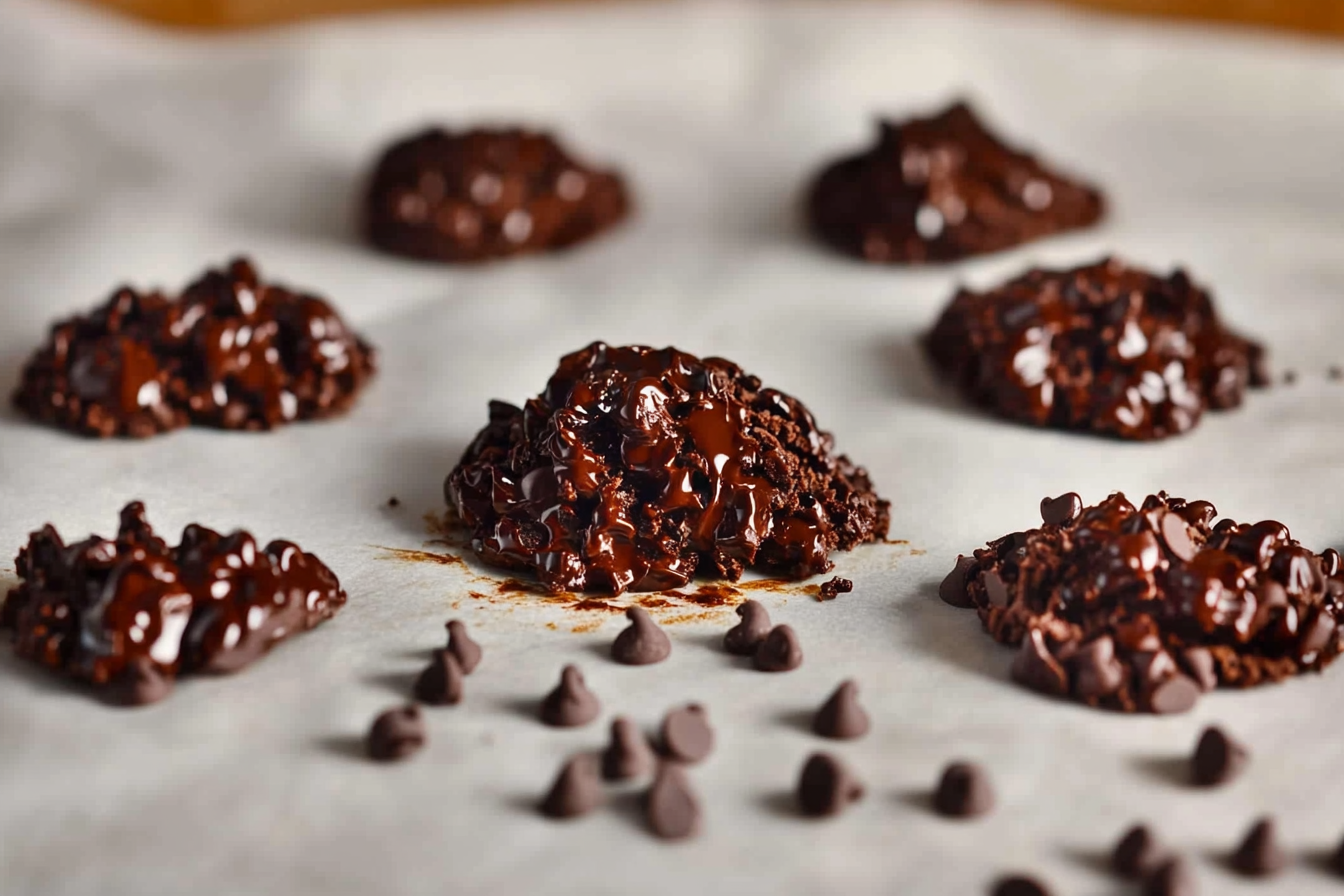 Rocas de chocolate negro