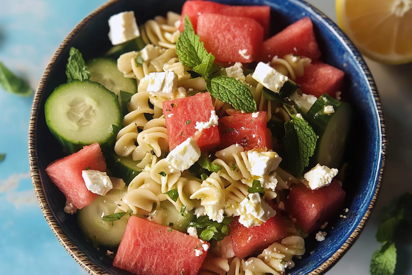 Salada Refrescante de Melancia