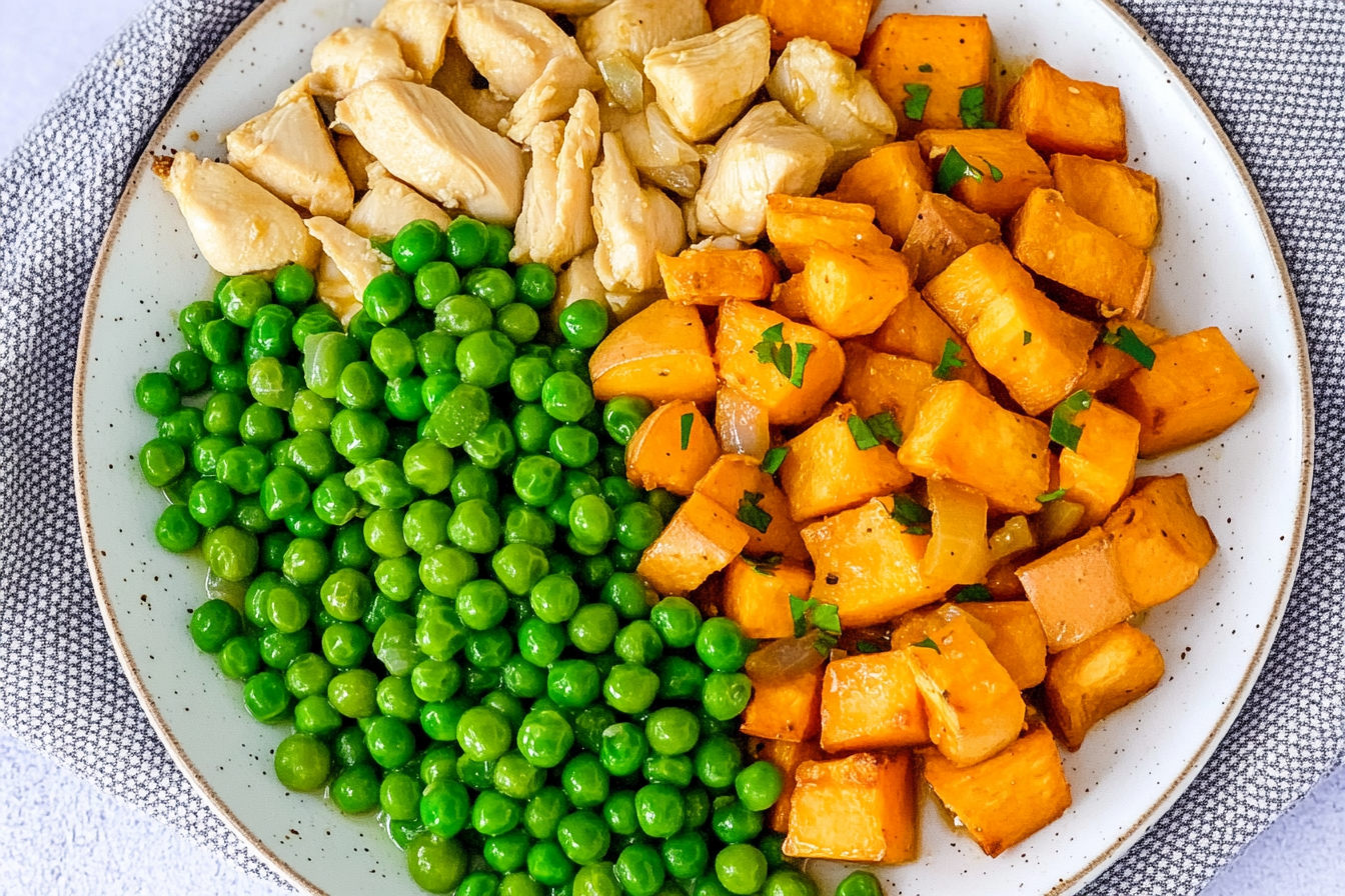 Salteado de Frango com Ervilhas