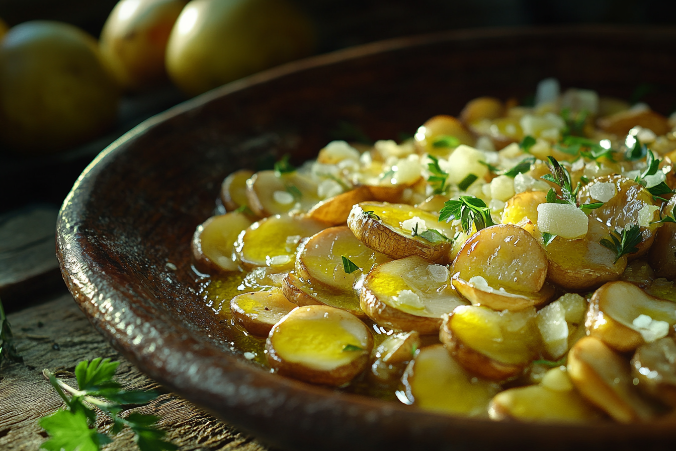 Setas Salteadas com Alho e Limão