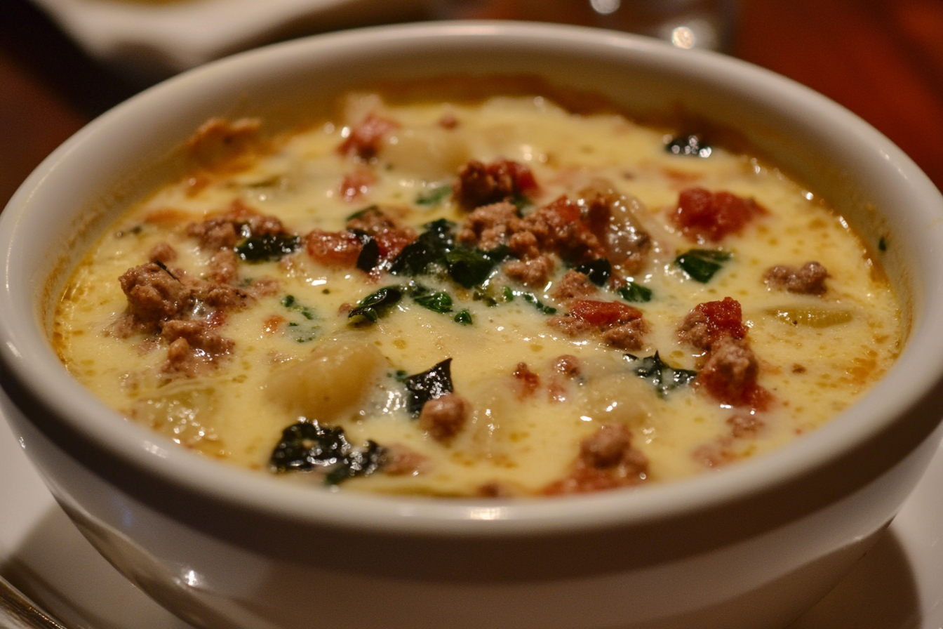 Sopa Toscana do Olive Garden