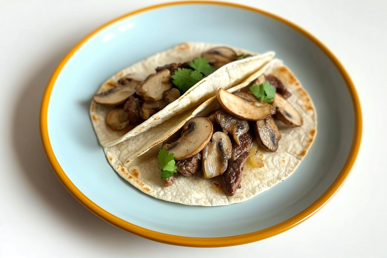 Tacos de Carne com Champignons