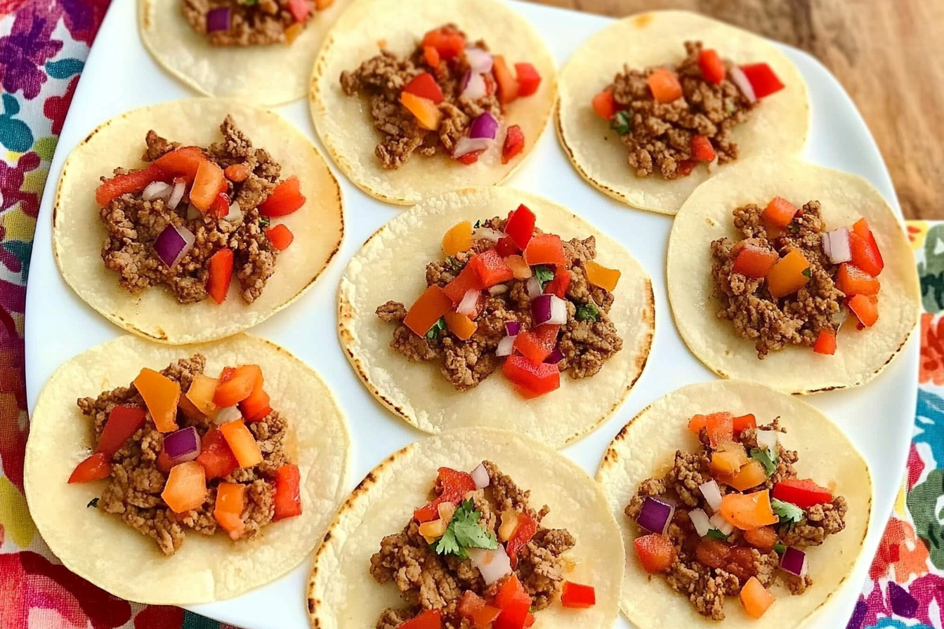 Tacos de Carne com Pimiento