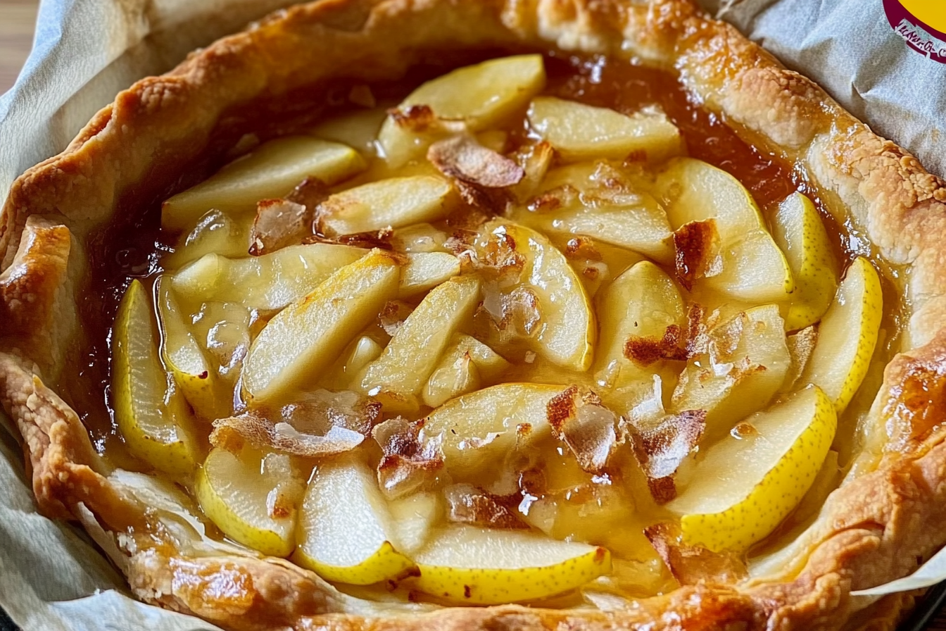 Torta de peras com queijo