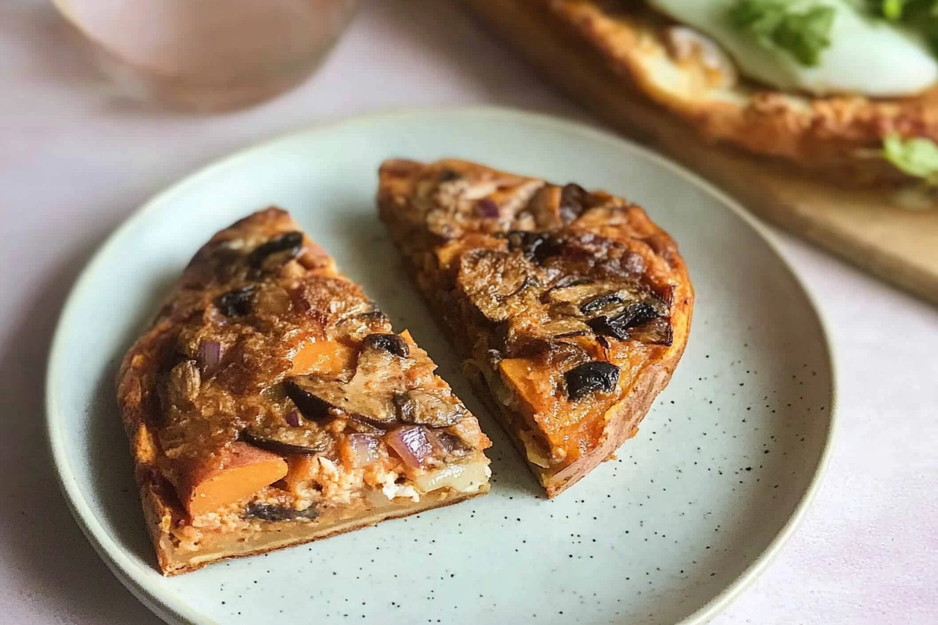 Tortilha de batata com champignons