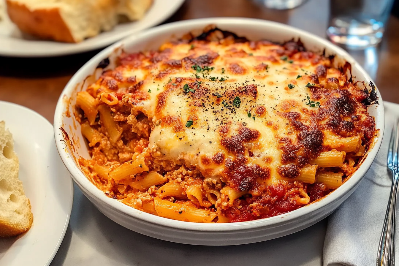 Ziti Assado com Queijo
