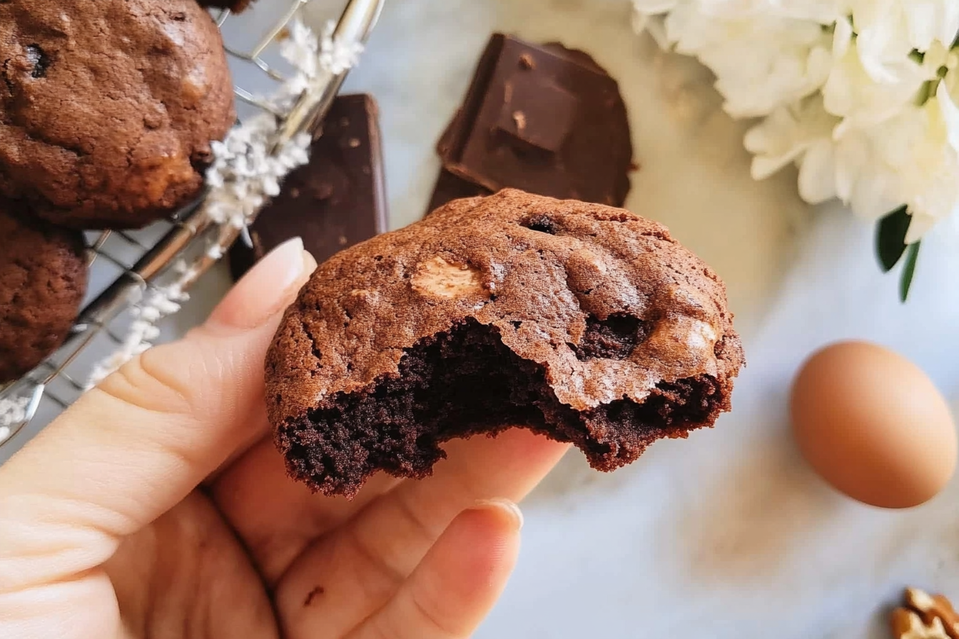 Galletas brownie de chocolate