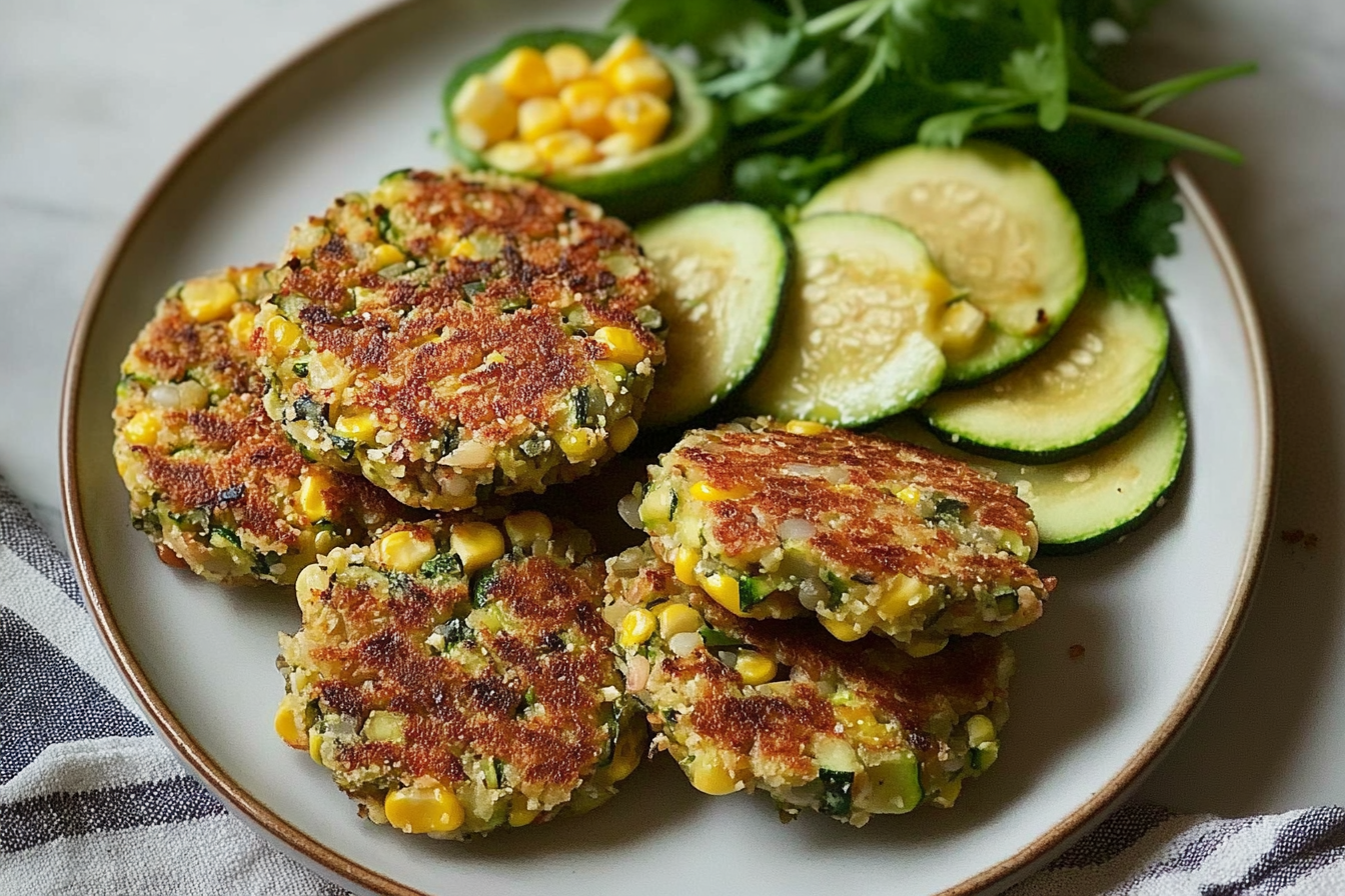 Hamburguesas de calabacín y lentejas