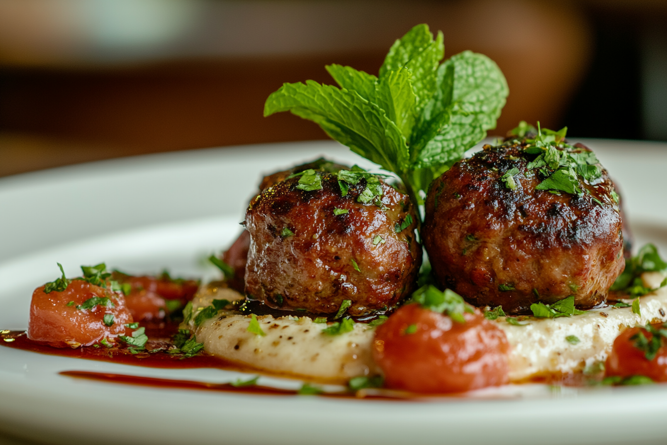 Almôndegas de Cordeiro com Hortelã