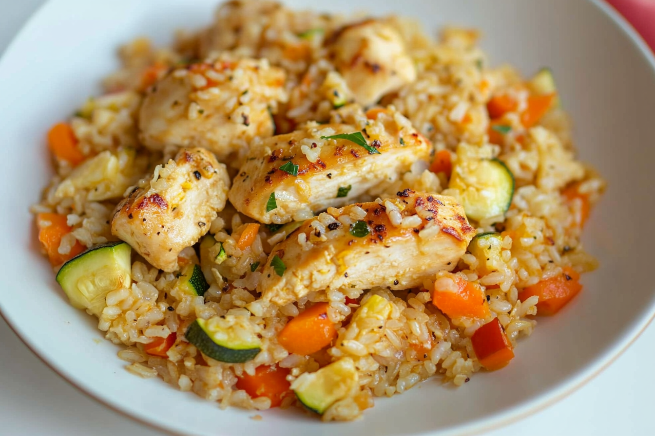 Arroz com Frango e Legumes