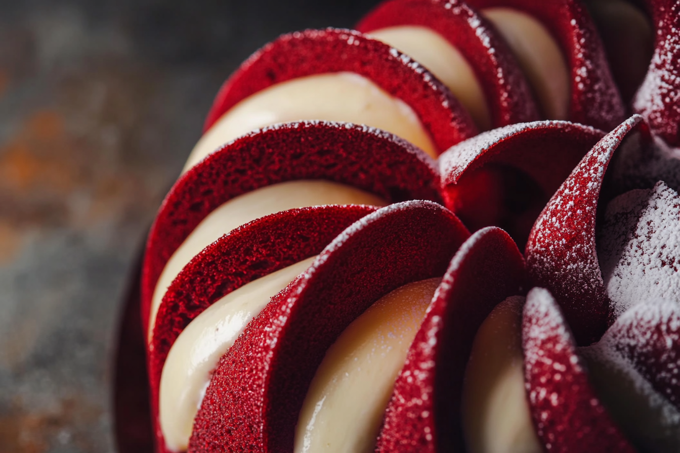 Bolo Bundt de Red Velvet