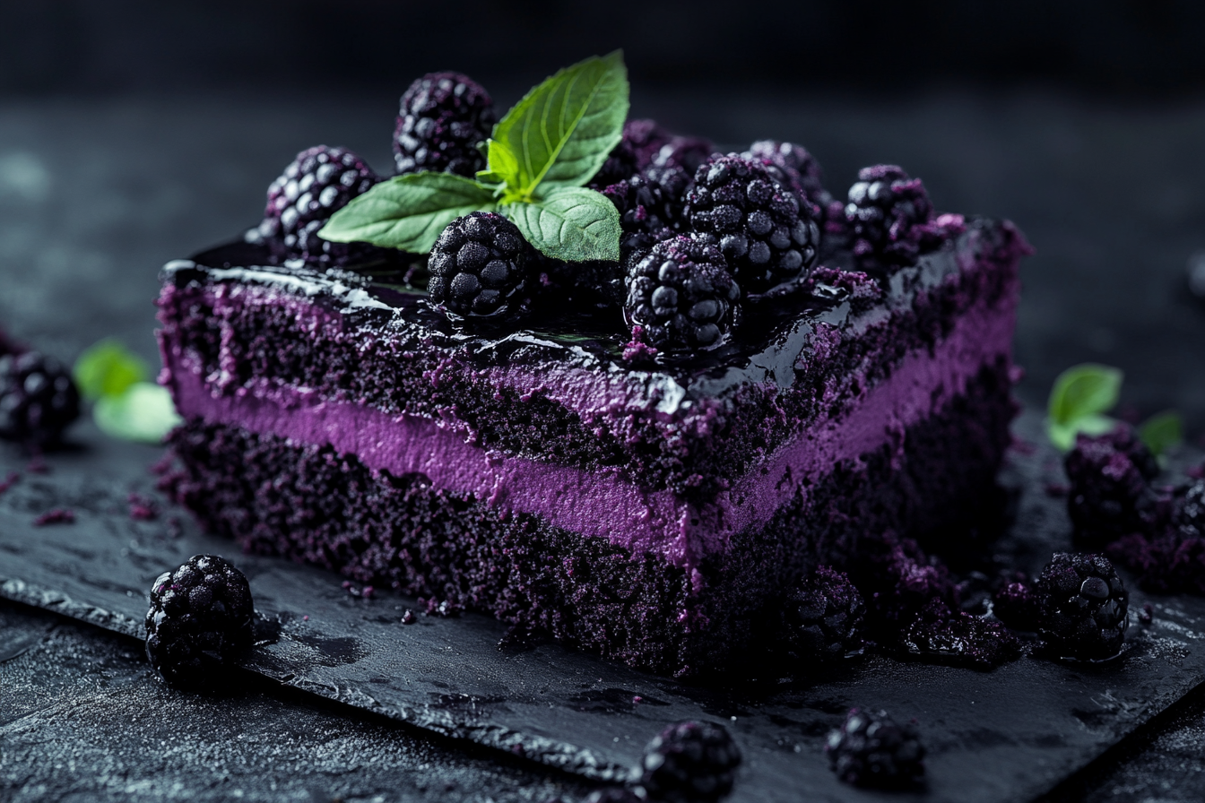 Bolo de Veludo Preto Luxuoso