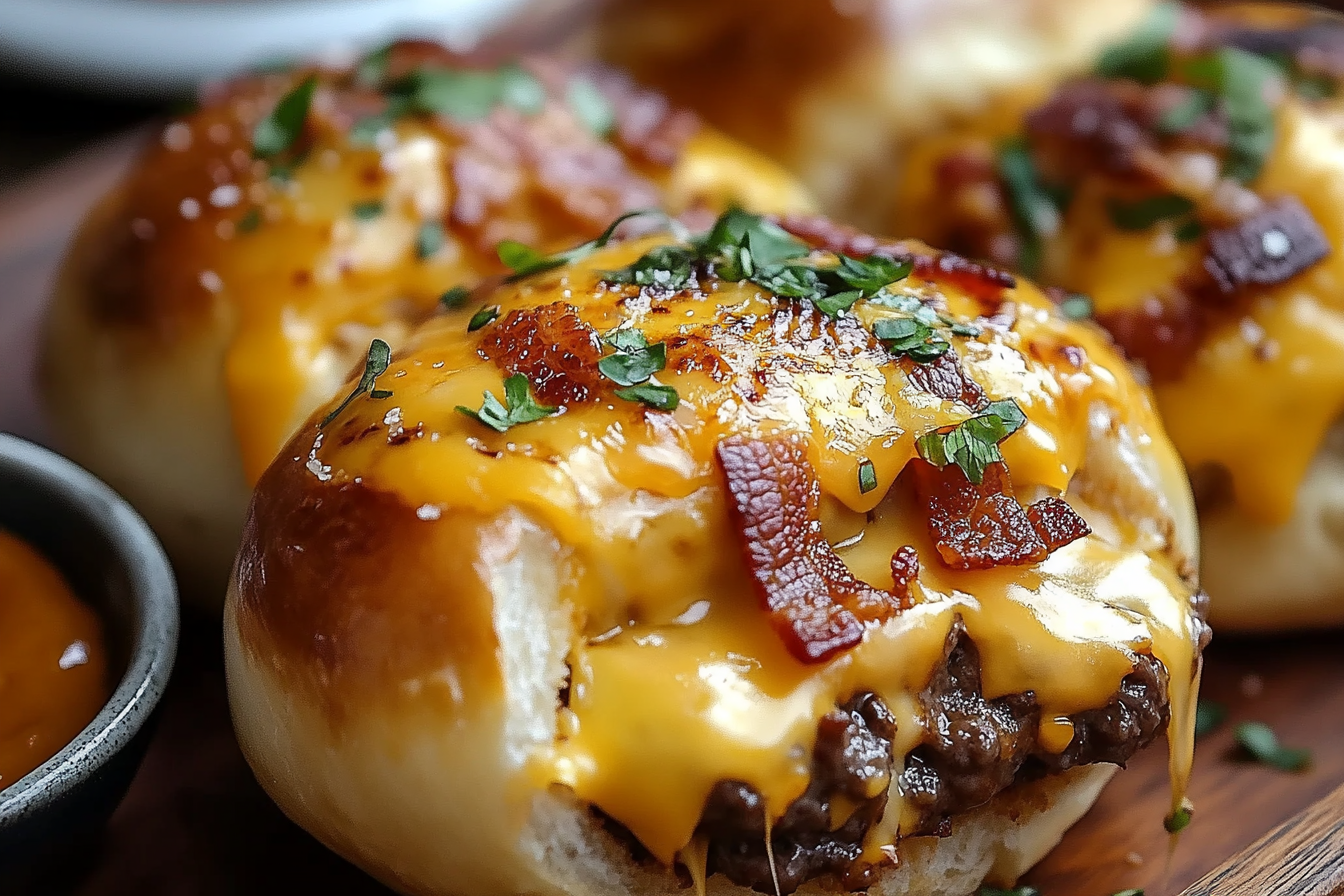 Bombas de Cheeseburger com Bacon