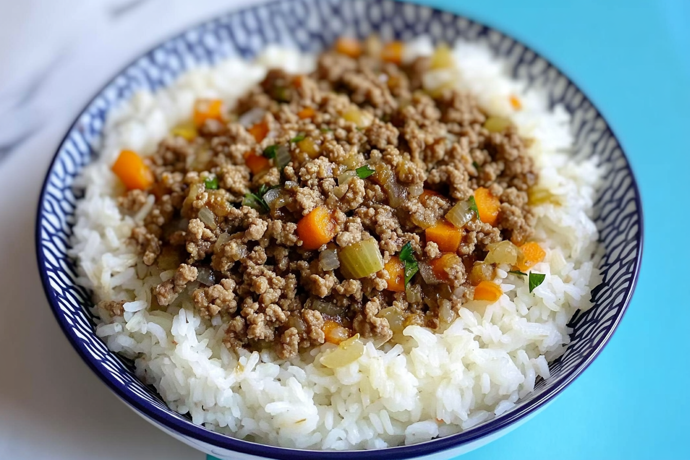 Bowl de Carne Picada e Arroz