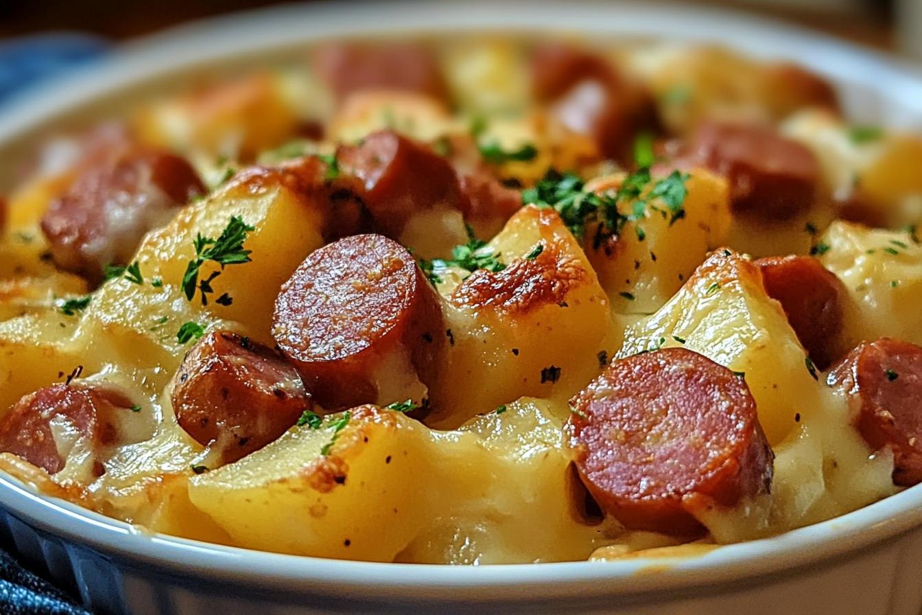 Caçarola de Batata com Kielbasa