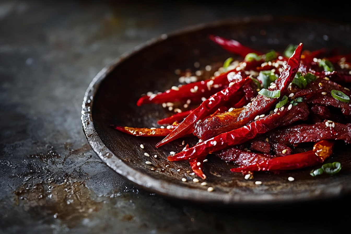 Carne Crocante com Pimenta