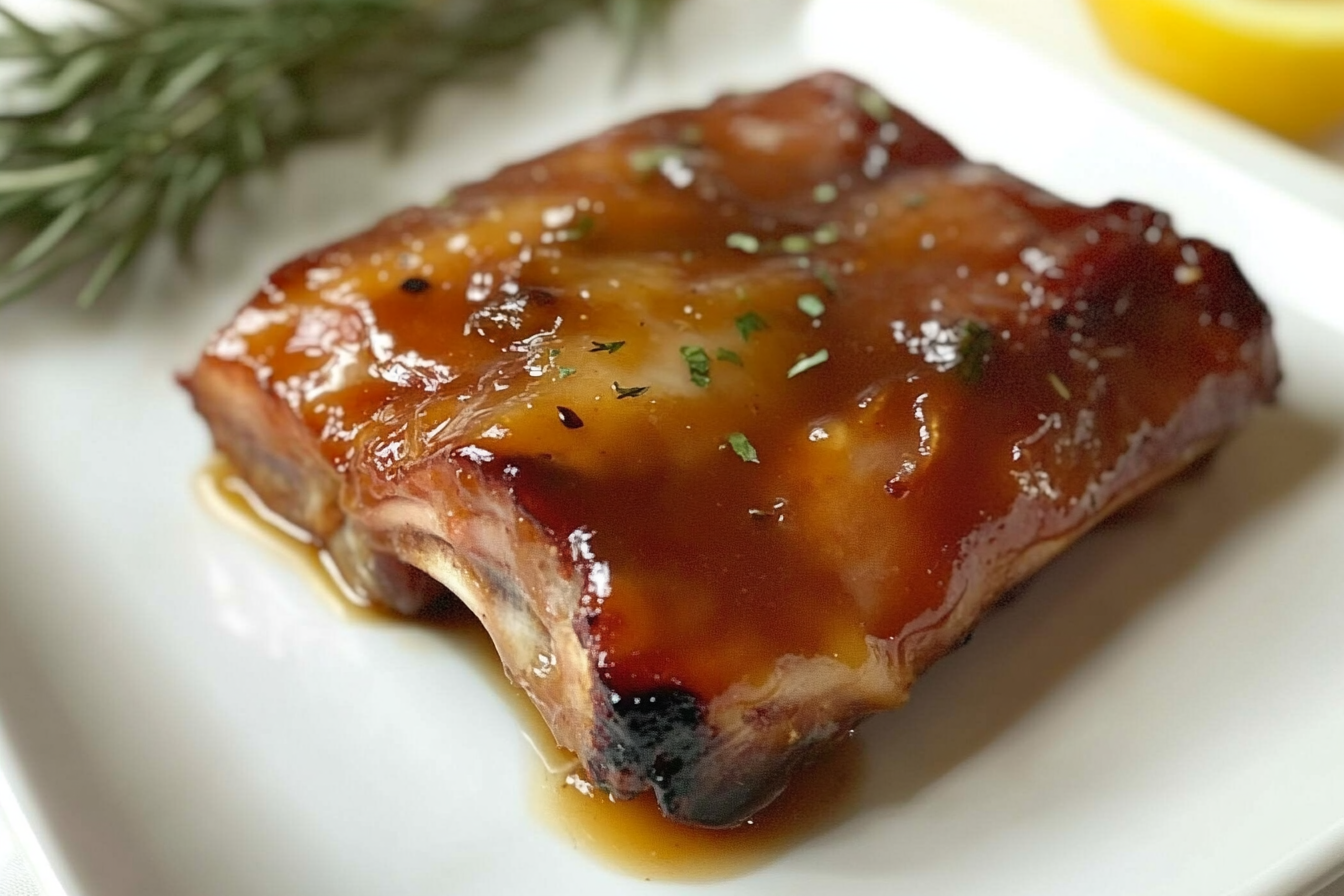 Costelas de porco com mel