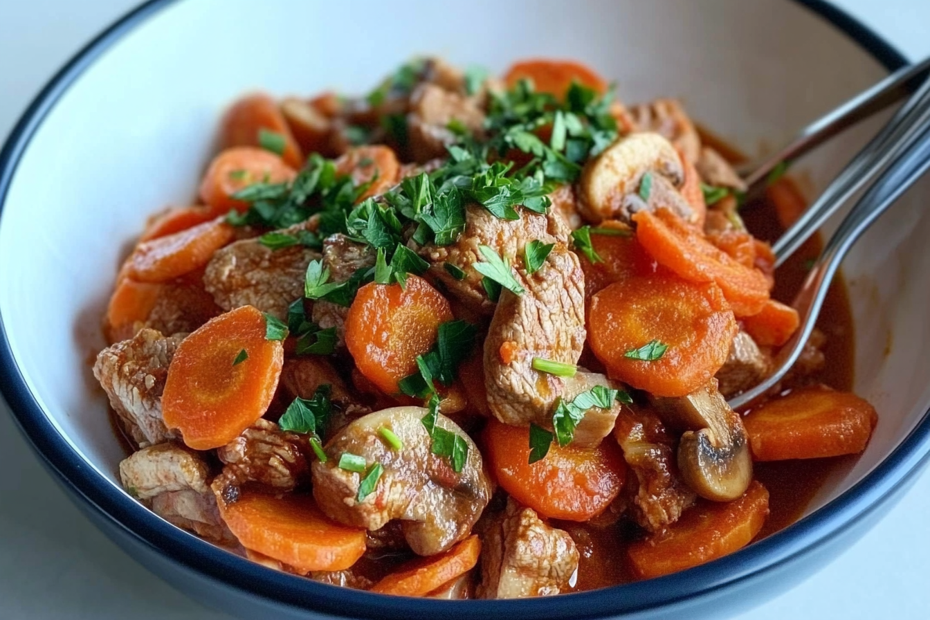 Dados de Ternera com Cenoura