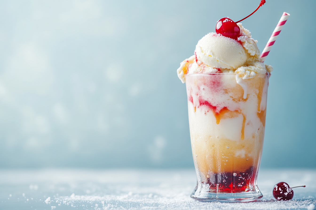 Float de Sorvete Shirley Temple