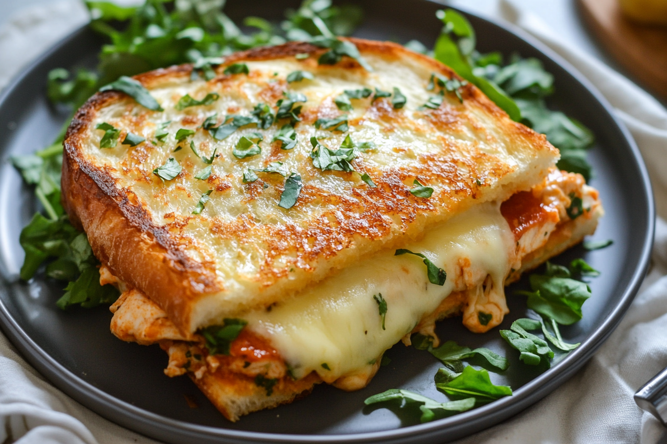 Frango Parmegiana no Pão Quente