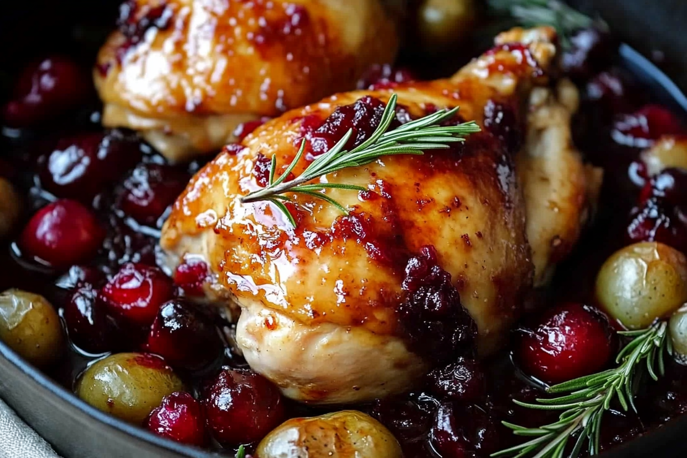 Frango com Molho de Cranberry