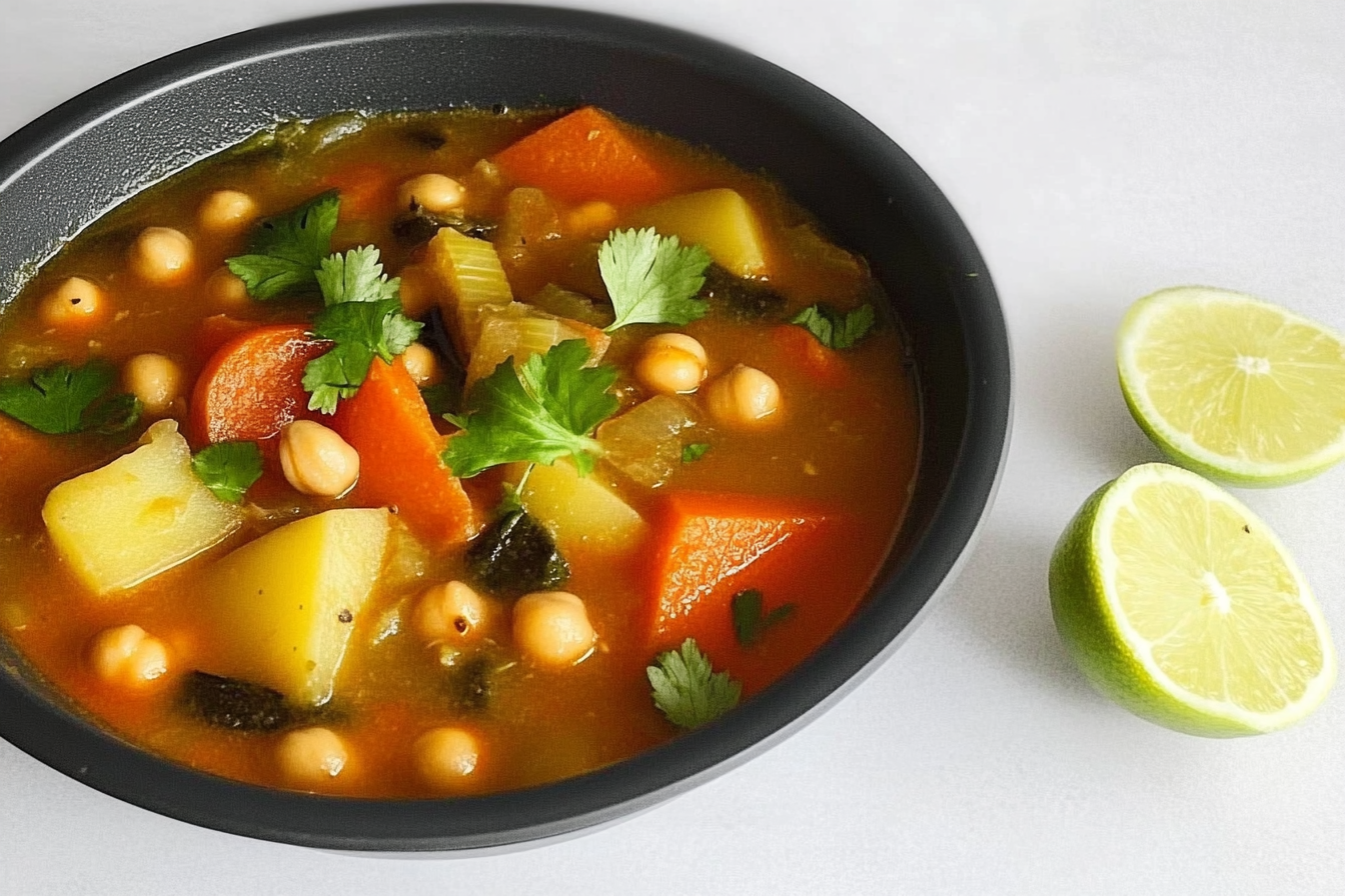 Garbanzos com Batatas e Verduras