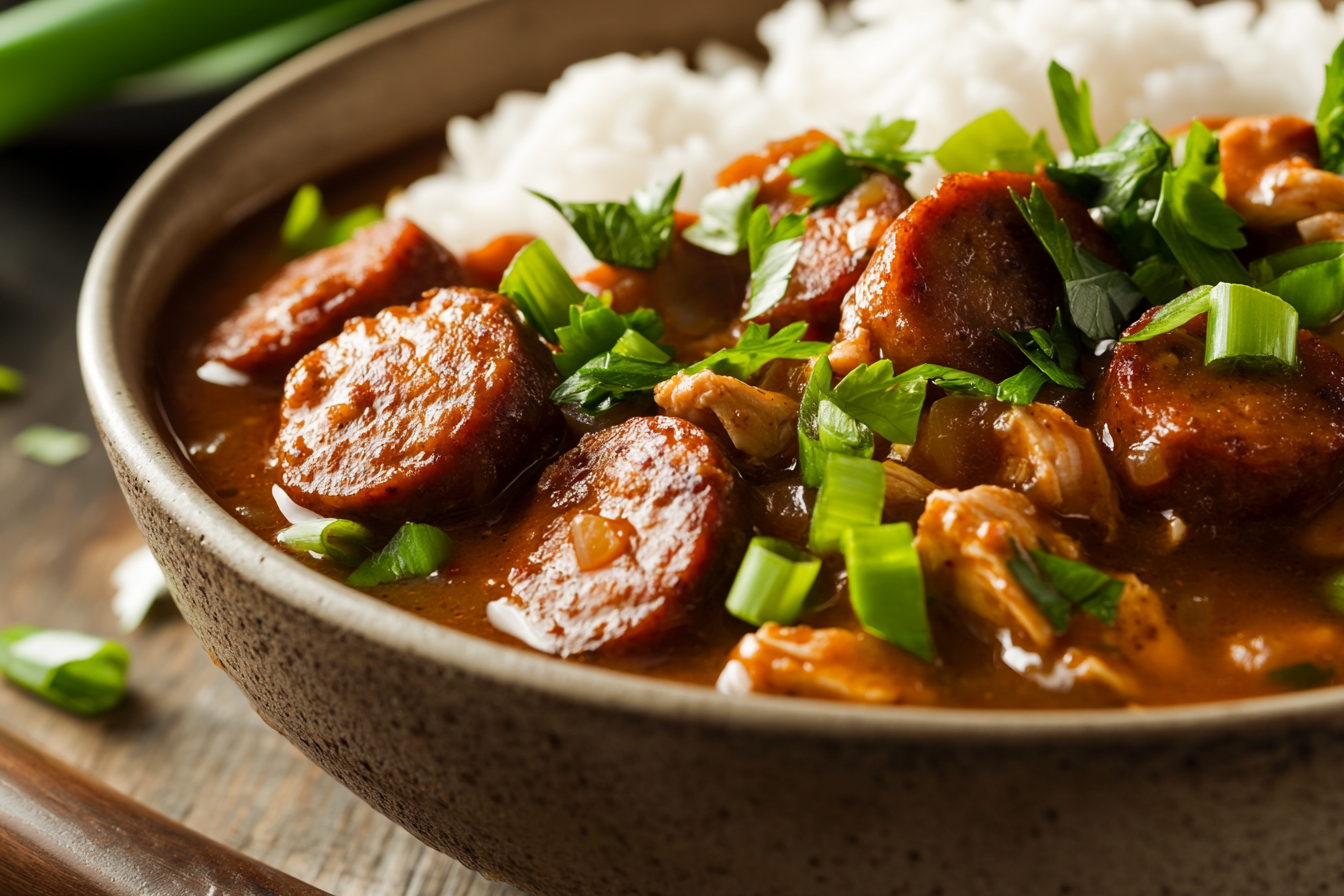 Gumbo de Frango e Linguiça