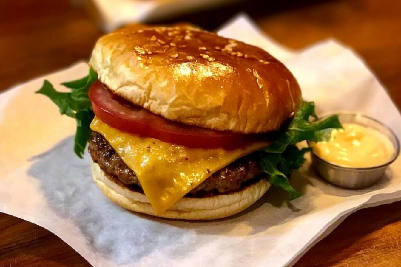 Hamburguesa caseira deliciosa